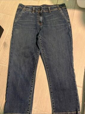 Heritage Women’s  Dark Blue Capri Denim Jeans